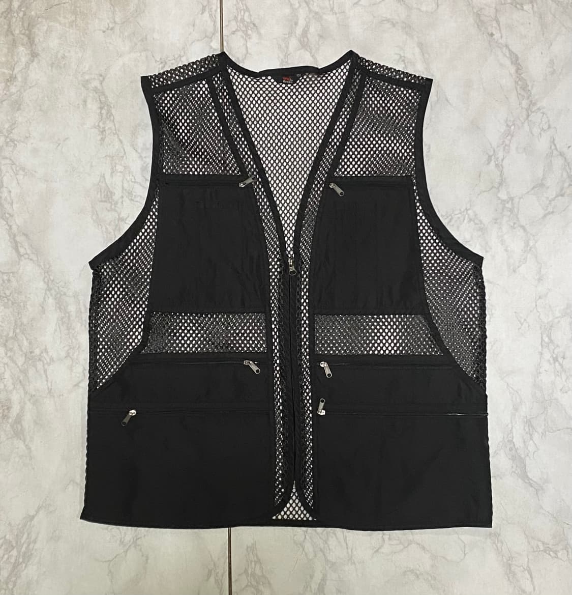 빈티지 망사 메쉬 포켓 조끼 100 상품이미지3