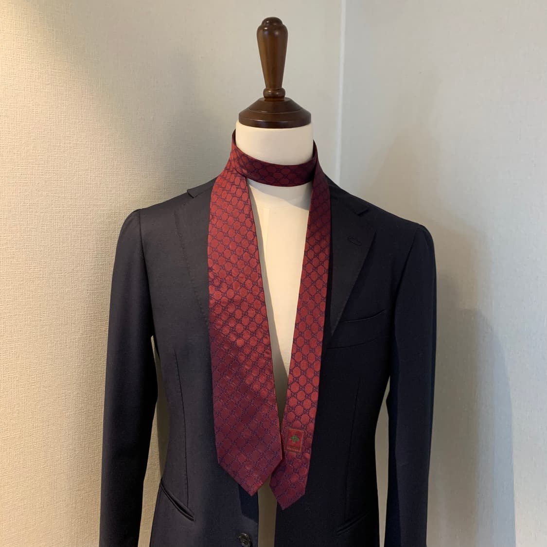 구찌(GUCCI) 신형 GG로고 모노그램 명품넥타이 100실크 8cm 상품이미지1