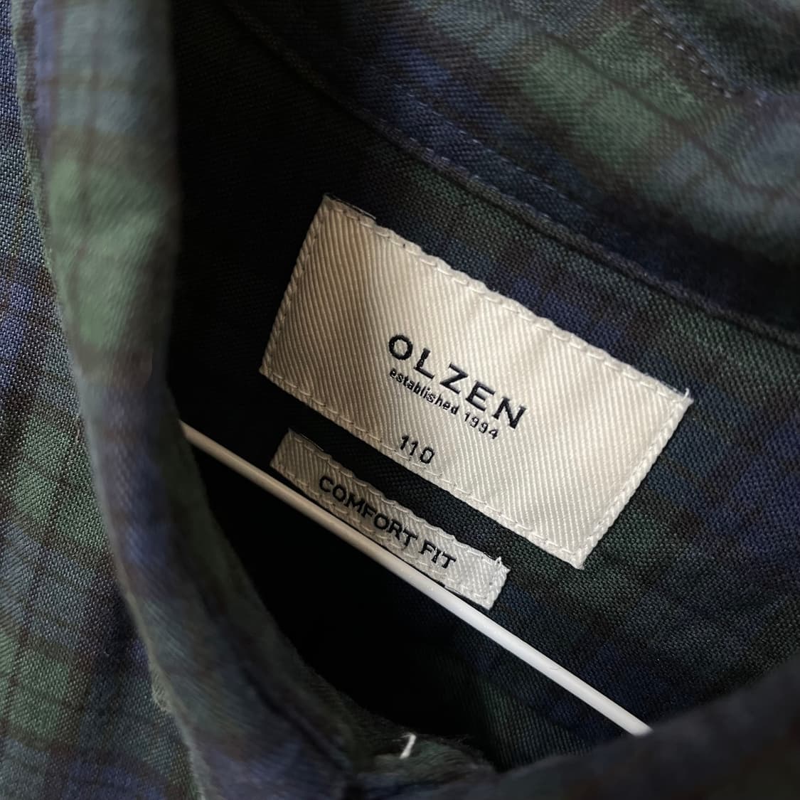 올젠 컴포트핏 체크 버튼다운 셔츠 XXL/110 상품이미지7
