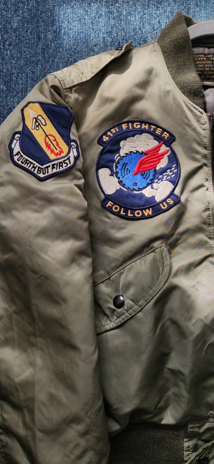 U.S. AIR FORCE 항공 점퍼 봄버 자켓 S 상품이미지5