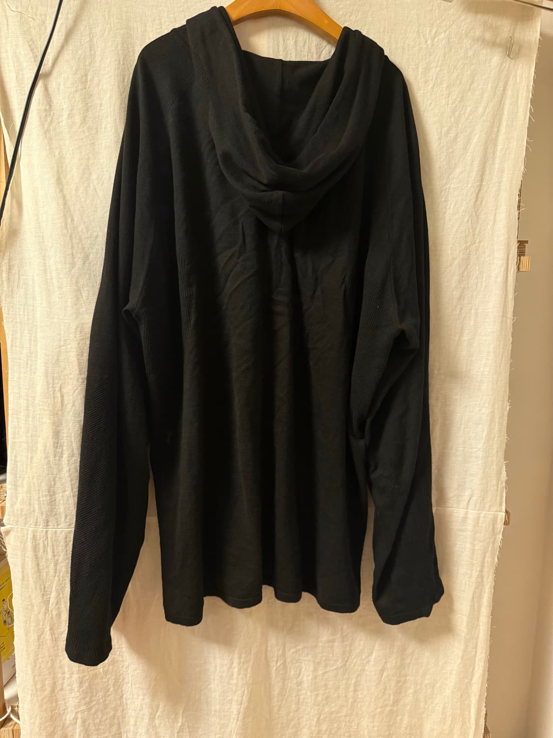 포스트아카이브 블랙 니트 후드 상품이미지2