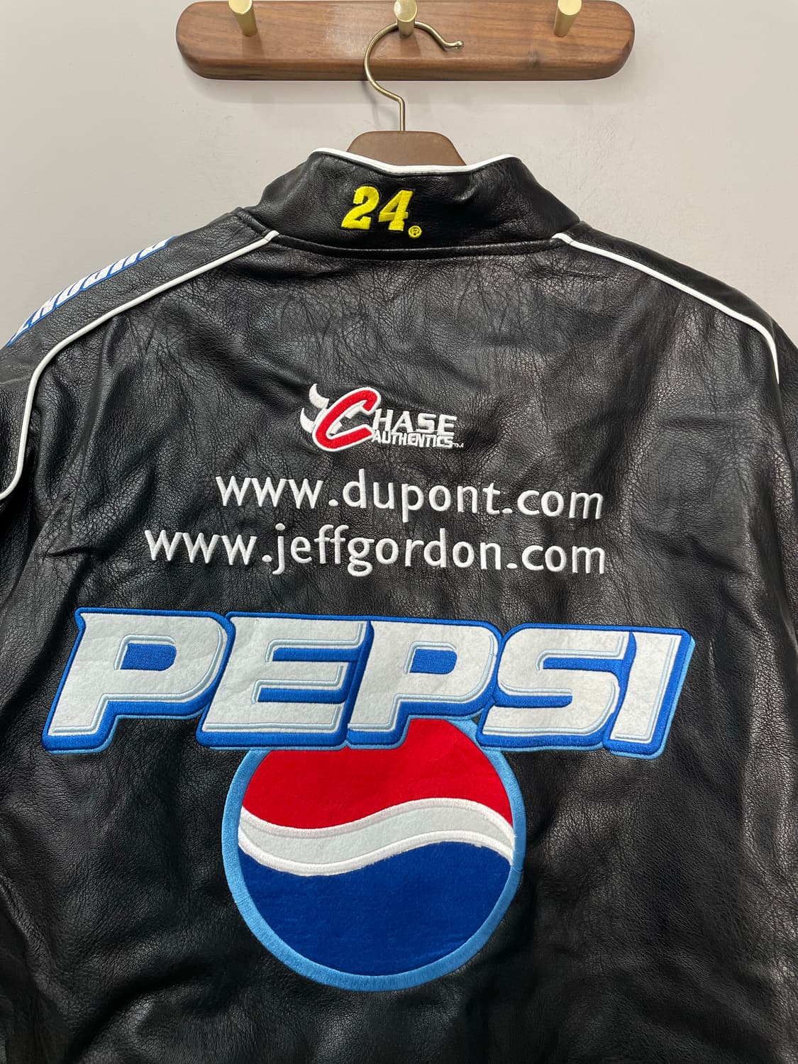 펩시 레이싱 자수패치 블랙 레더자켓 H1838 상품이미지8