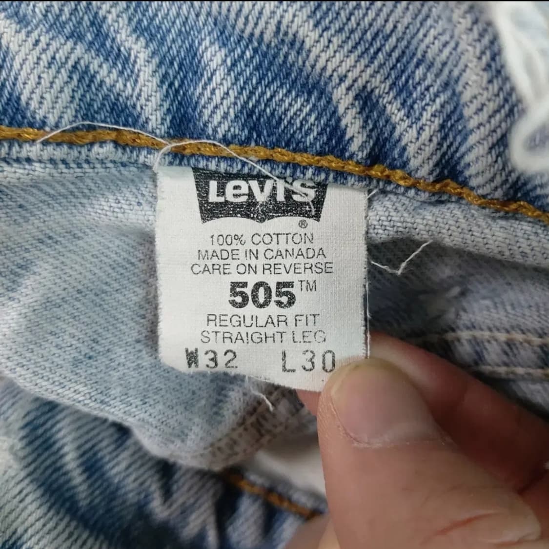 빈티지 리바이스 505 벨바텀 디스트레스드 상품이미지9