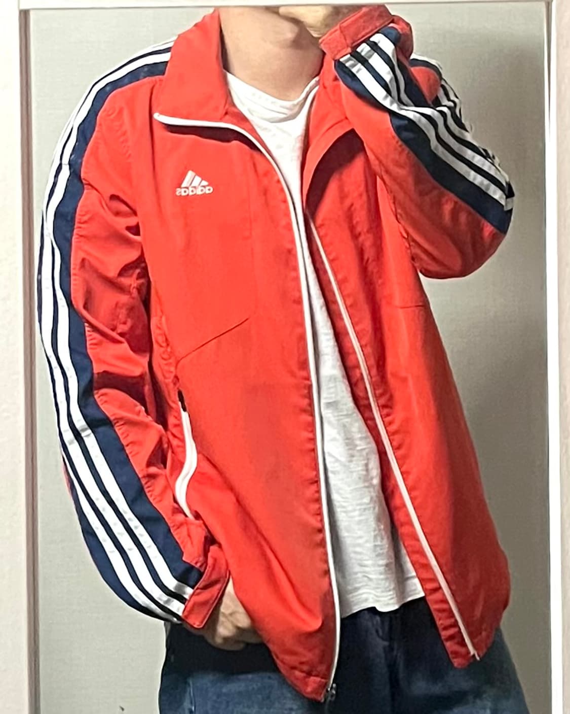 아디다스 오렌지 올드스쿨 바람막이 상품이미지1