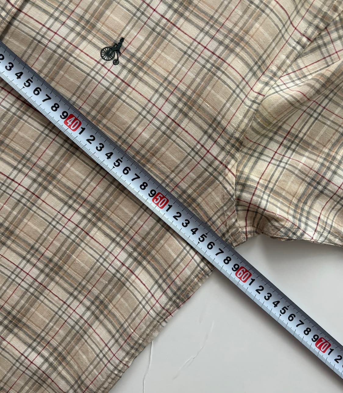 Bean Pole 빈폴 베이지 린넨 체크 셔츠 상품이미지6