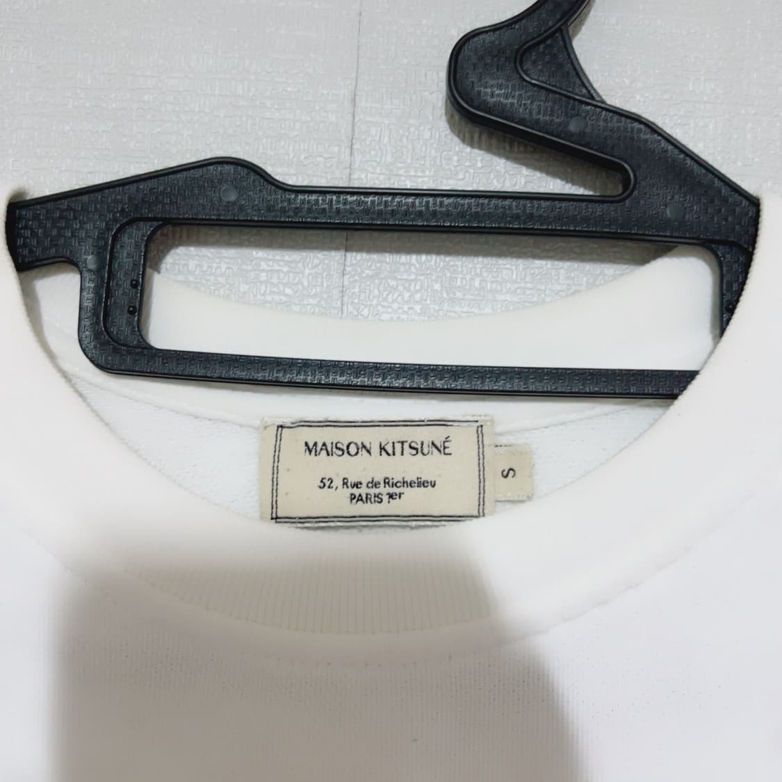 메종키츠네 화이트 봄 공용 맨투맨 상품이미지4