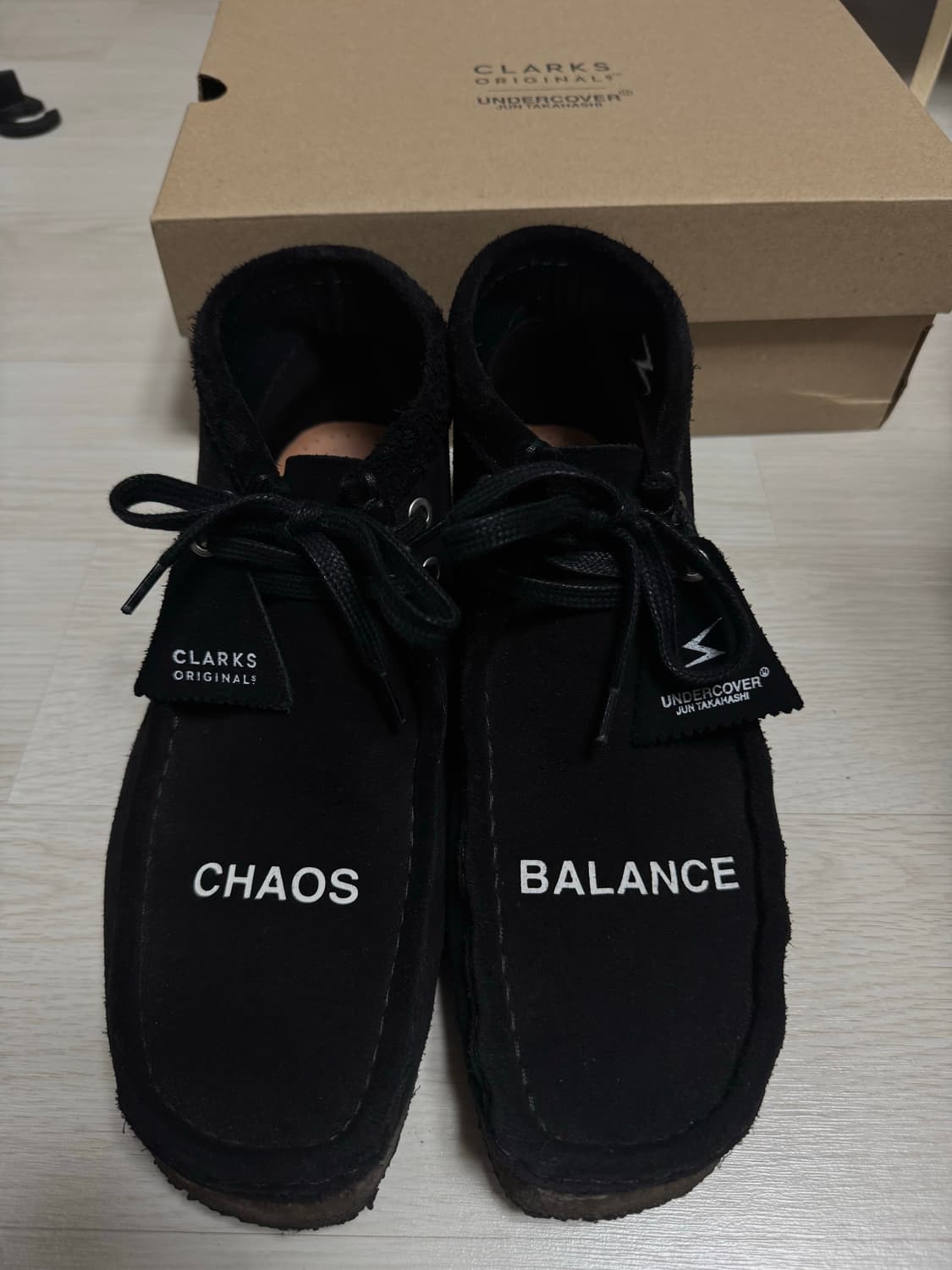 클락스 x 언더커버 왈라비 부츠 블랙 UK8.5 265 상품이미지1