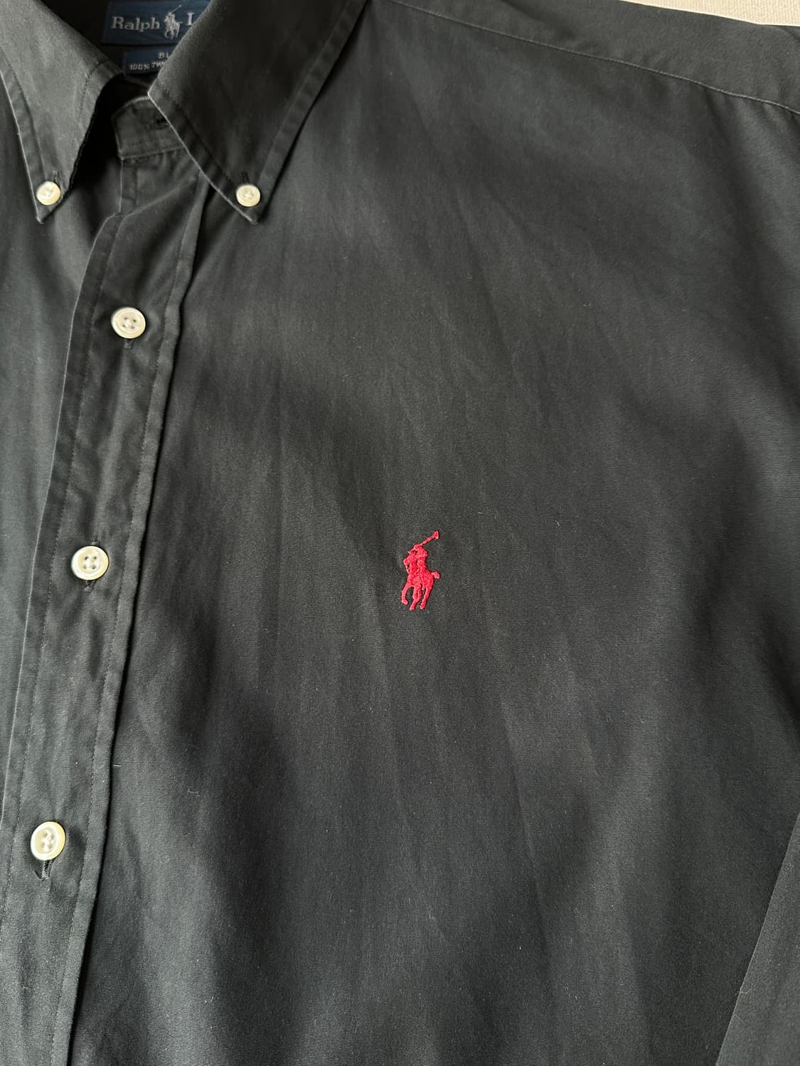 폴로 랄프로렌 블레이크 포플린 셔츠 블랙 L 상품이미지2