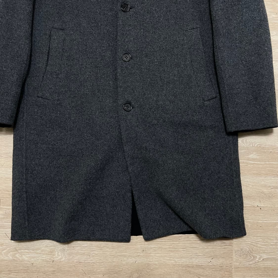 킨록 바이 킨록앤더슨 캐시미어 블렌디드 싱글코트 [차콜] L/100 상품이미지3