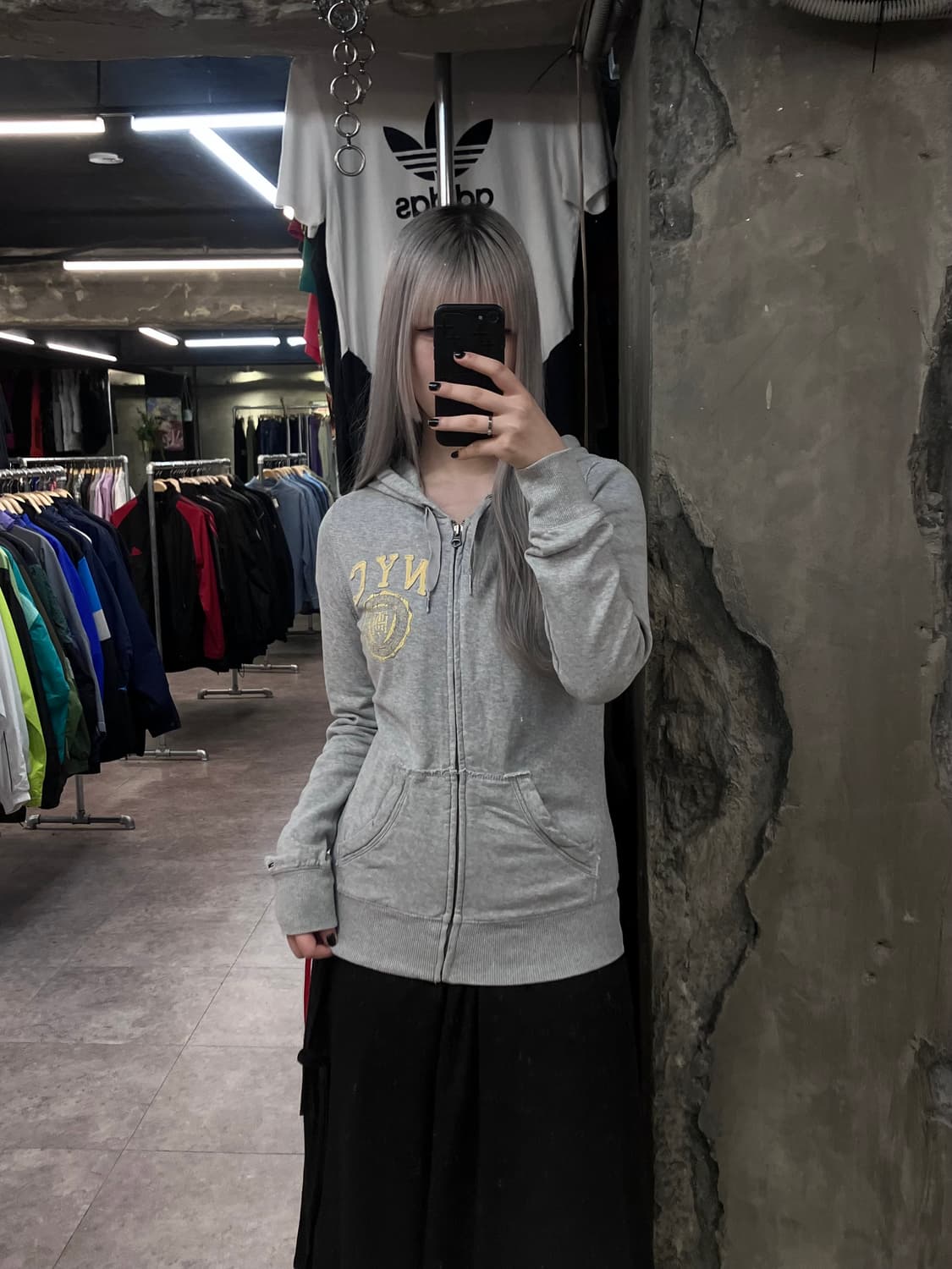 타미힐피거 데님 후드집업 그레이 M  #csz2802 상품이미지2