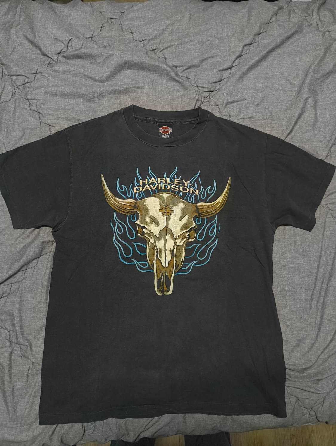 90s 할리데이비슨 카우 플레임 L 상품이미지1
