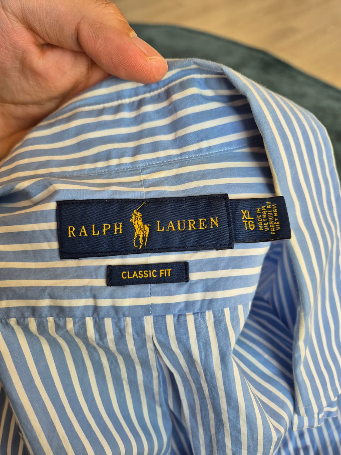 폴로 스트라이프 반팔 클래식핏 셔츠 xl 상품이미지2
