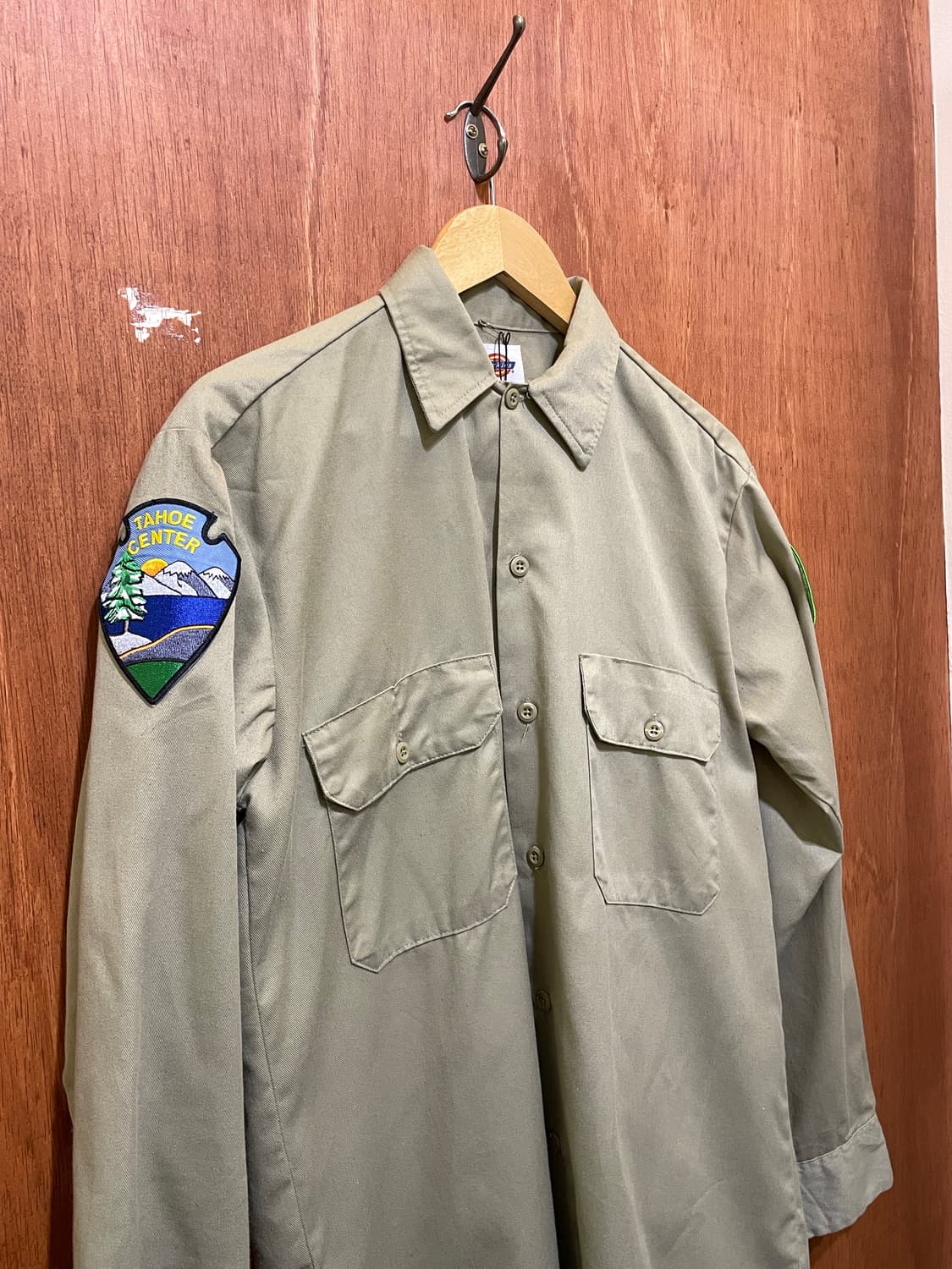 (S) Dickies 디키즈 패치 워크 셔츠 베이지 상품이미지2