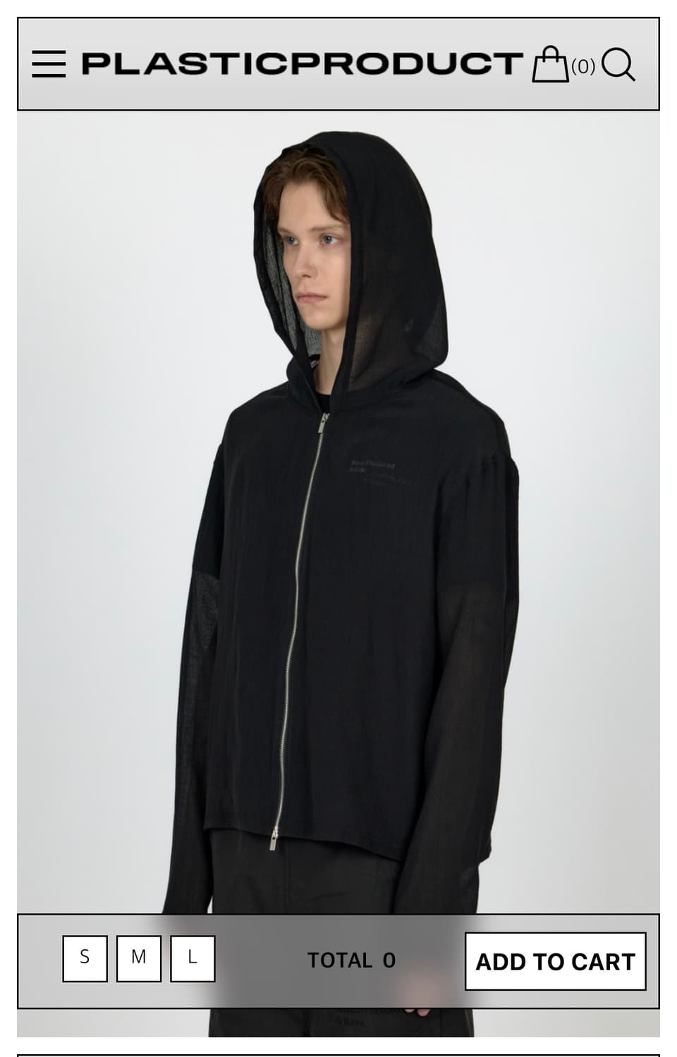 MPa VEIL CREPE HOODED ZIP JACKET 상품이미지1