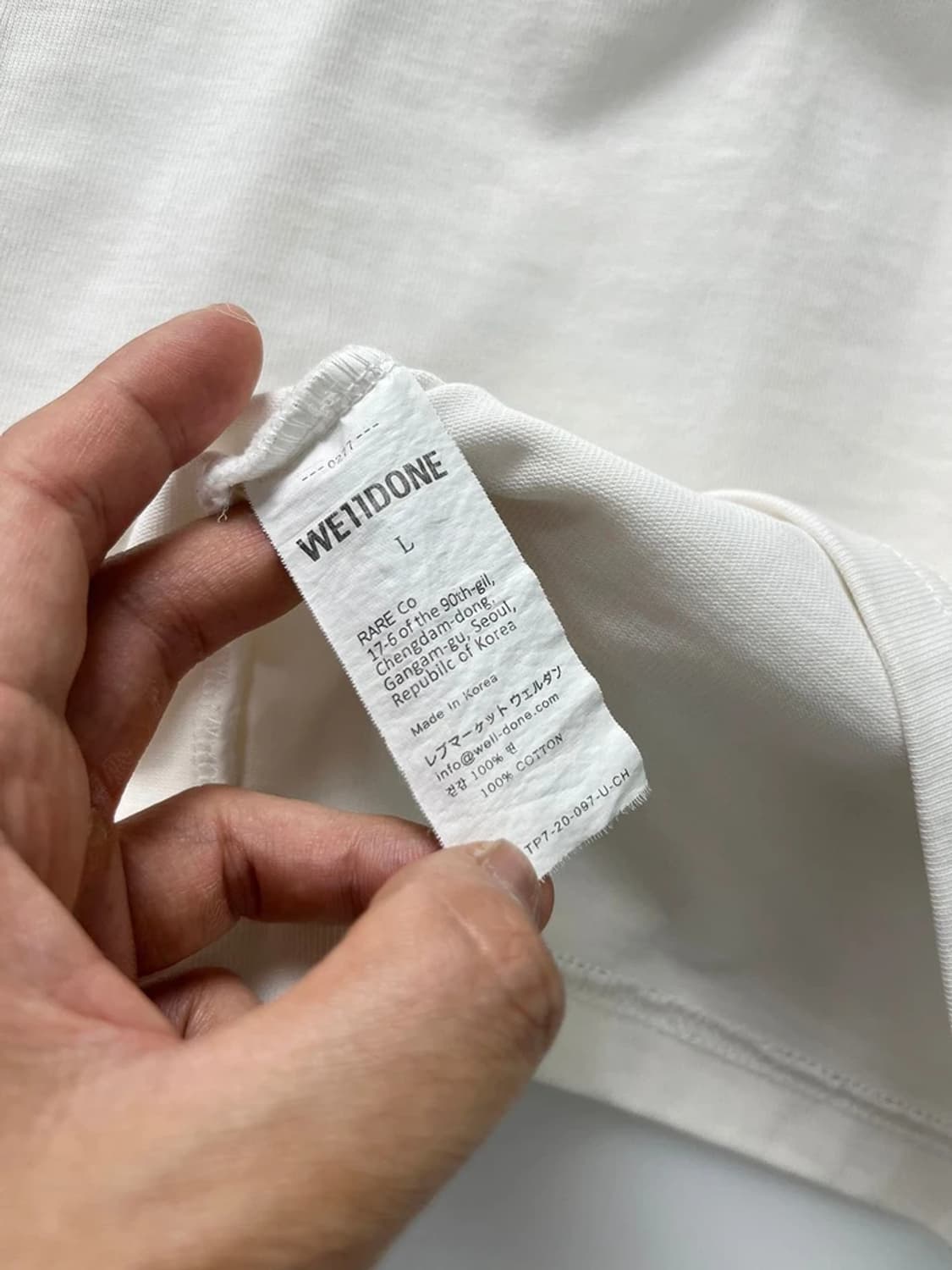 웰던 24SS 곰돌이 시그니처 반팔 티셔츠 PN3386 상품이미지9