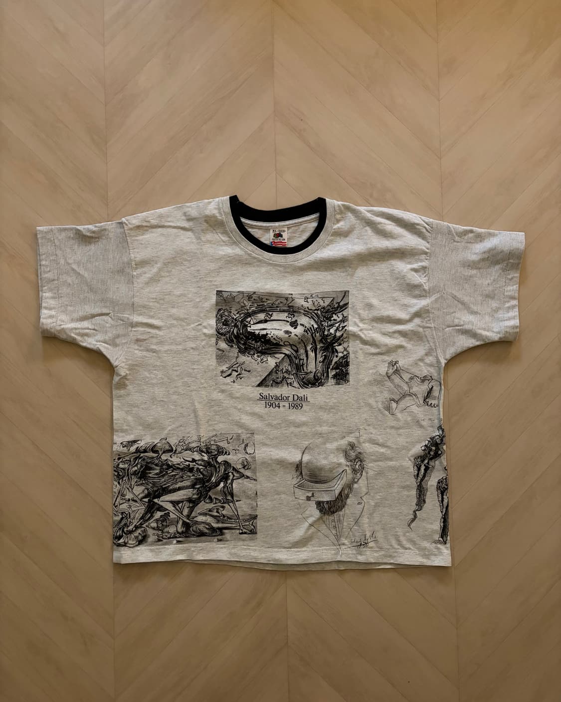 90s salvador dail art t shirt 상품이미지1