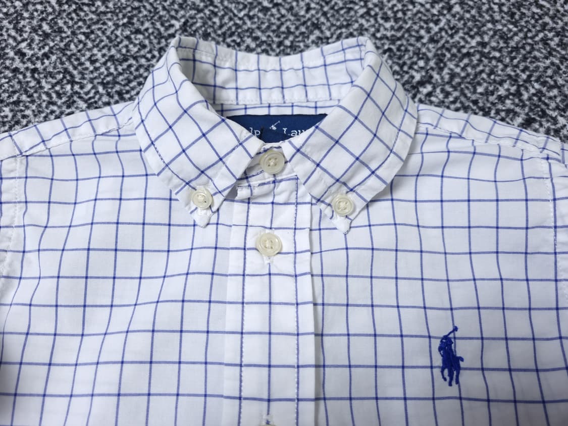 [무료배송][18M]폴로 베이비 체크 셔츠 남방 상품이미지5