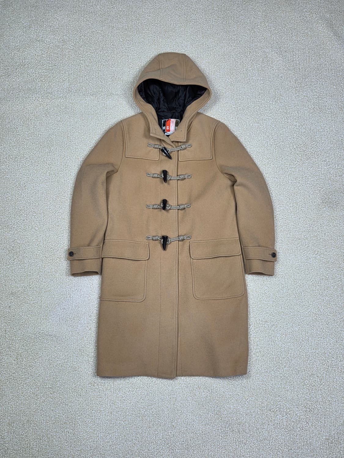 [MSGM] 베이직 울 후드 더플 코트 | 00235 상품이미지1