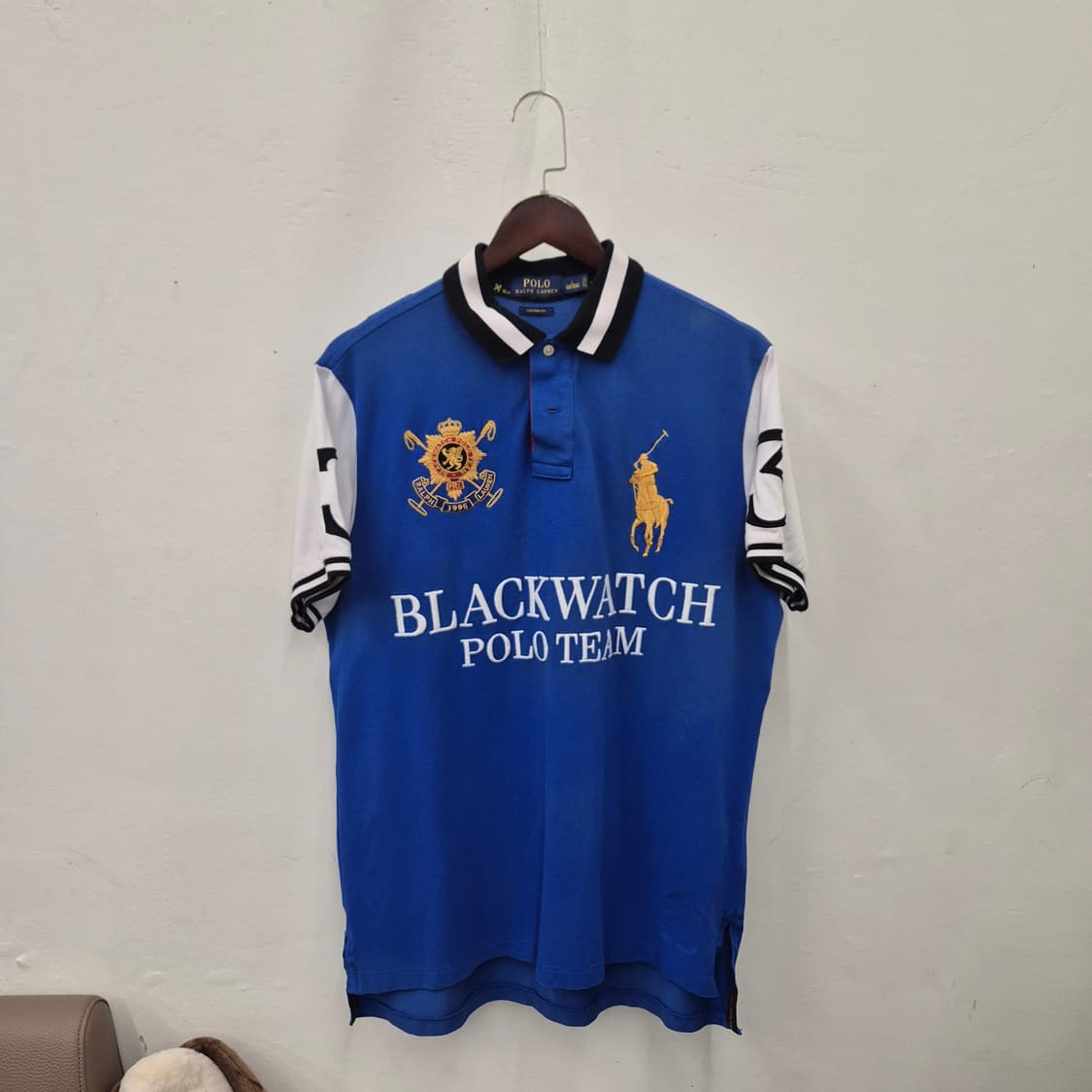 폴로 랄프로렌 치프키 블랙 워치 폴로팀 커스텀 핏 반팔 L 상품이미지1