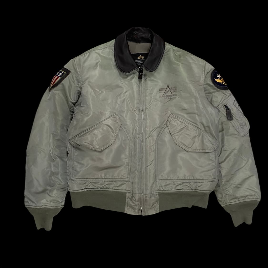 90s 알파인더스트리 FLT-45P 항공자켓 M V17 상품이미지2