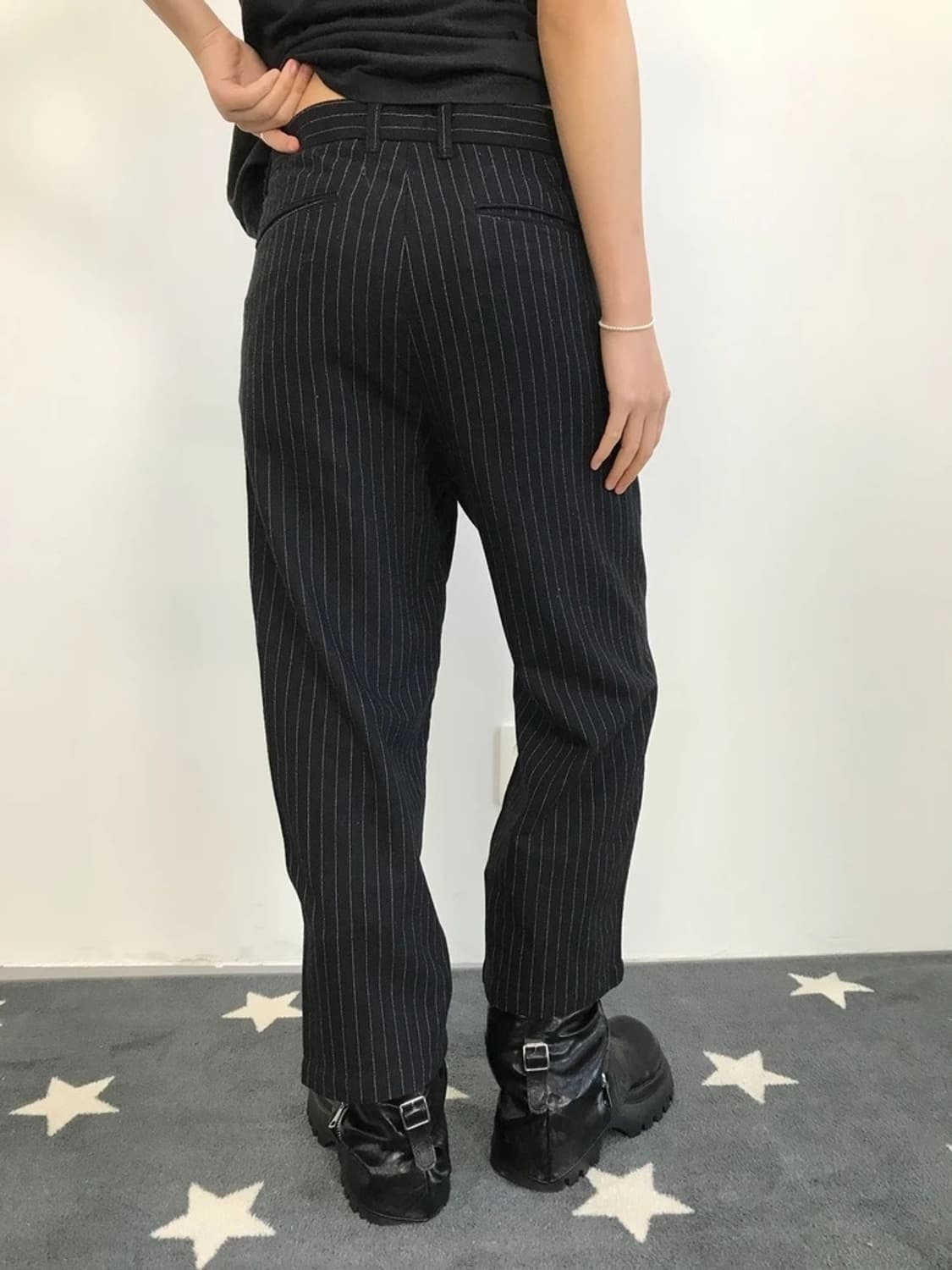 Freak's Store Pinstripe Wide Slacks 상품이미지3