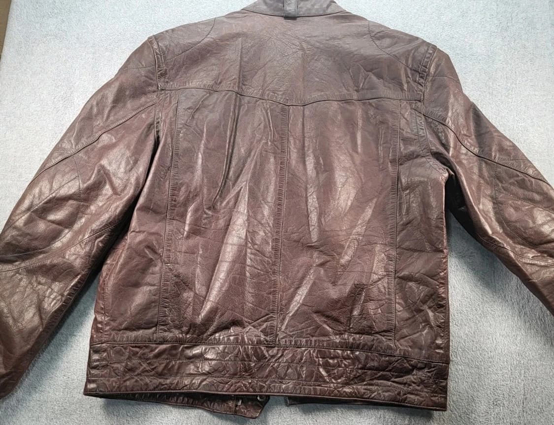 올드 갭 브라운 모터사이클 가죽 자켓 상품이미지9