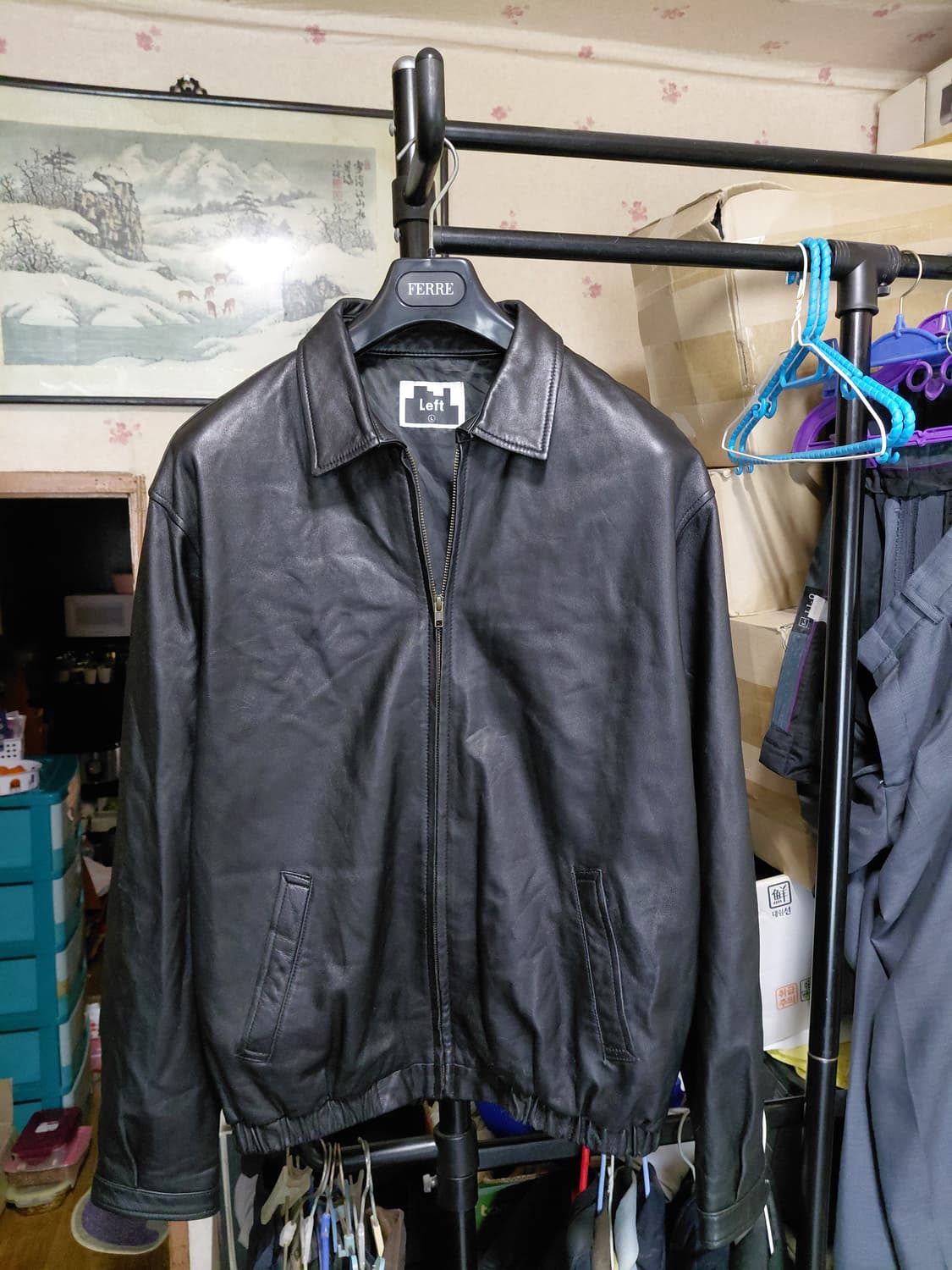 [레프트서울]양가죽 점퍼 L(105)사이즈  상품이미지10