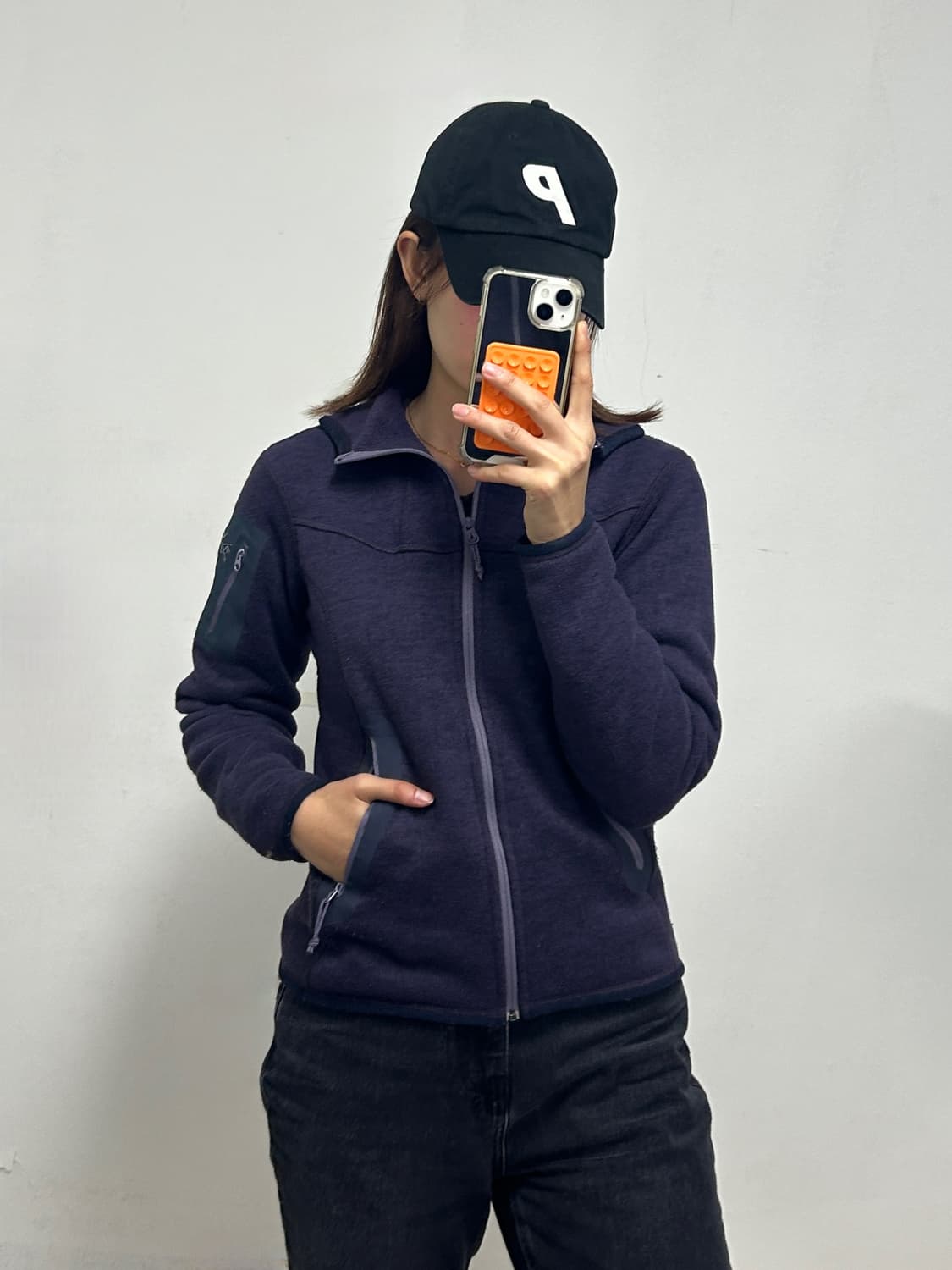 아크테릭스 커버트 플리스 가디건 퍼플 상품이미지2