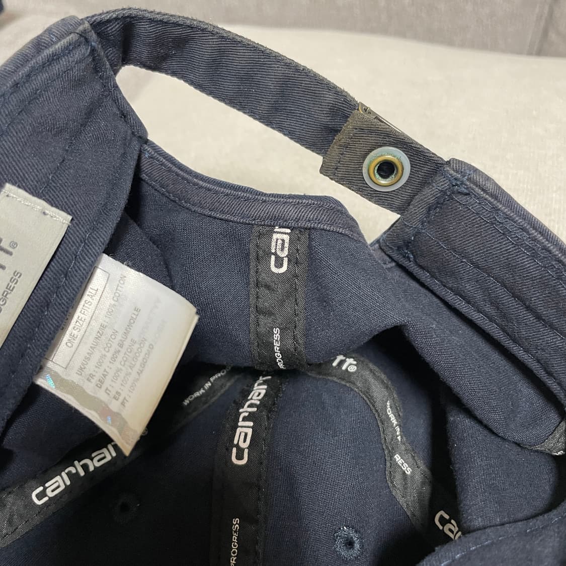 칼하트 이니셜 볼캡(네이비) 상품이미지7