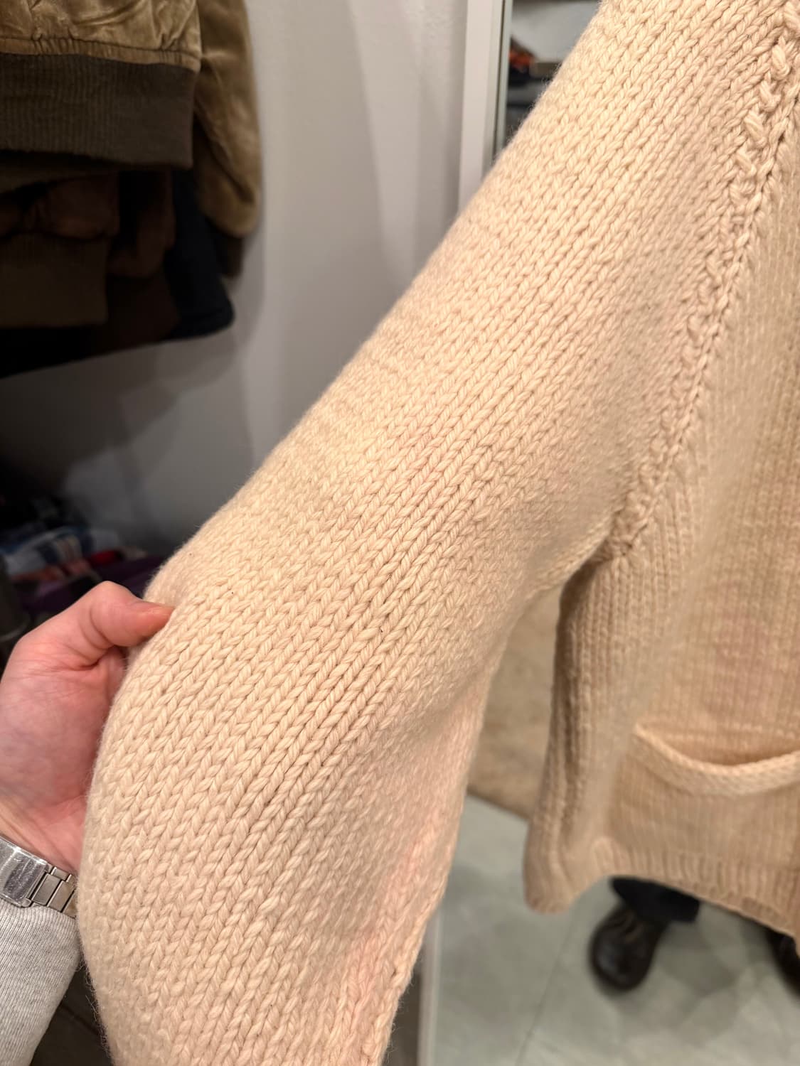 60-70s Vtg 빈티지 헤비울 Deer 코위찬 니트 집업 상품이미지9