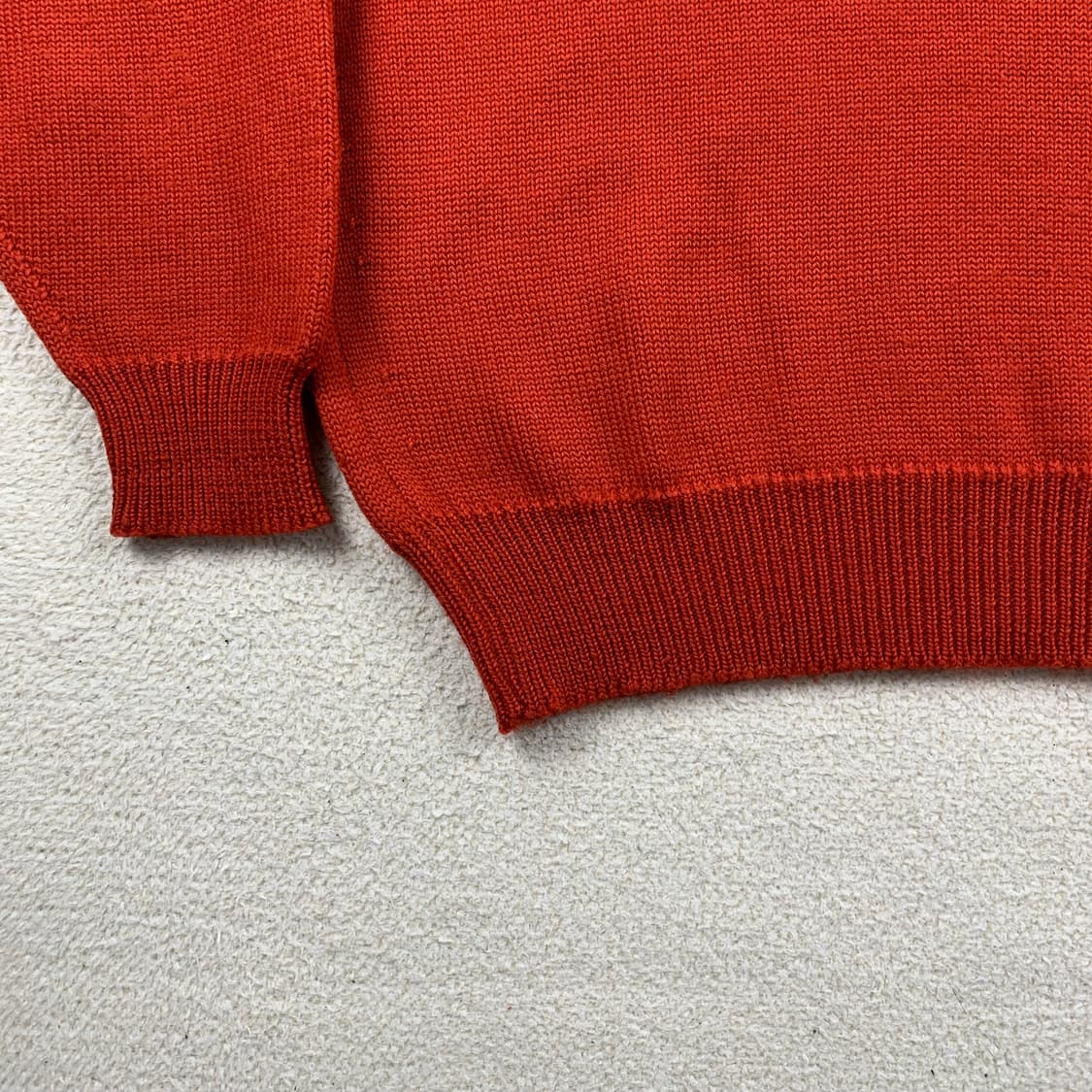 80-90s 휴고 보스 자수로고 퓨어 울 니트 오렌지 상품이미지4