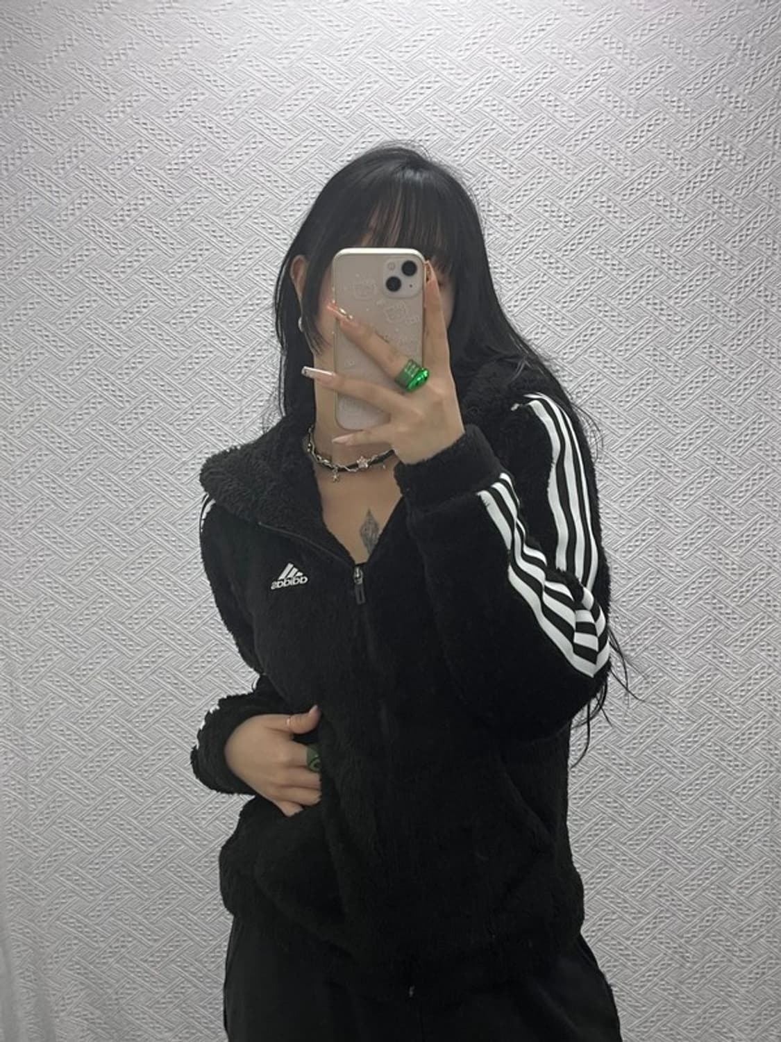 아디다스 빈티지 폭닥 양털 후드 후리스 자켓 S C08202 상품이미지1