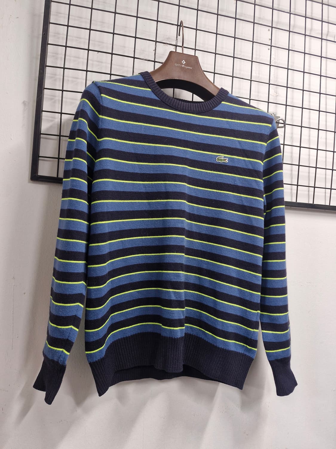 95M 라코스테 스트라이프 모 긴팔 니트. 상품이미지2
