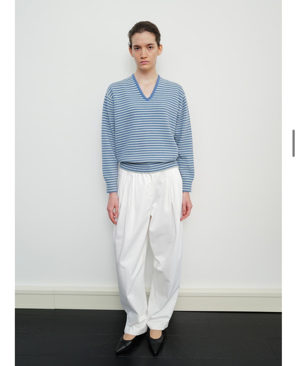 문달 Cotton Volume Tuck Pant 아이보리 S 코튼팬츠 상품이미지8