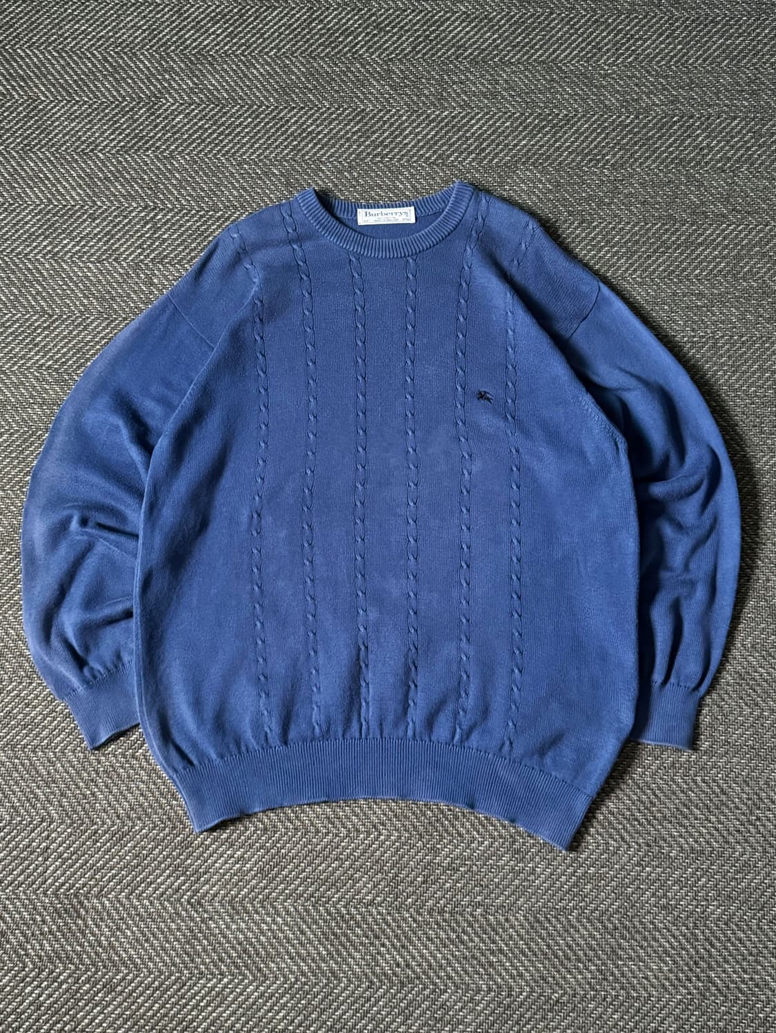 90s 버버리 워시드 코튼 빈티지 스웨터 (105) 상품이미지1