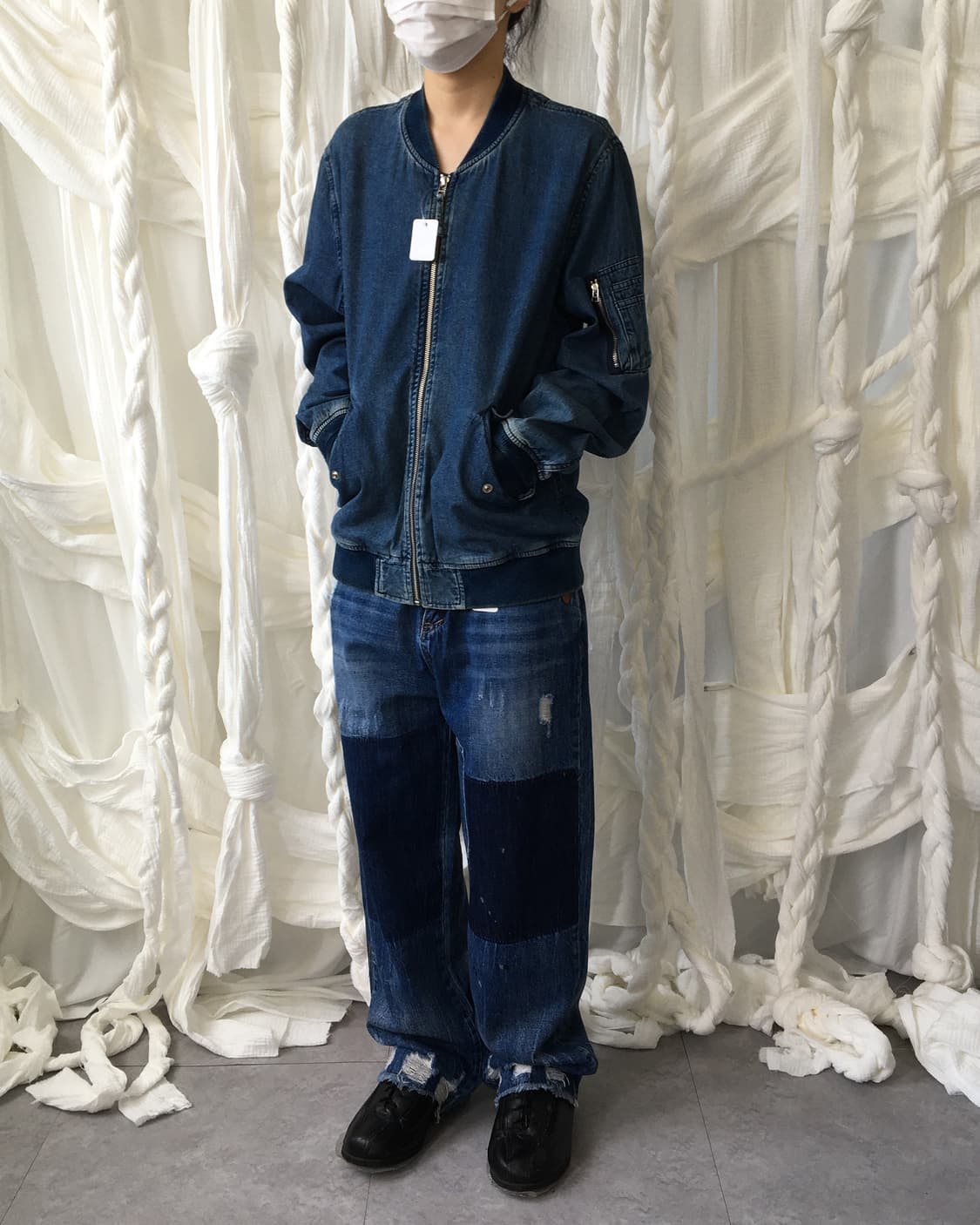 Denim ma 1 jacket 상품이미지1