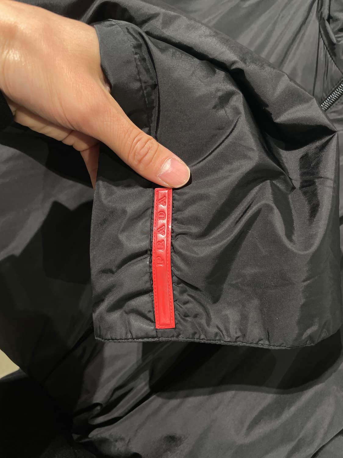 프라다 레드탭 00’s 블랙 투 웨이 나일론 자켓 상품이미지9