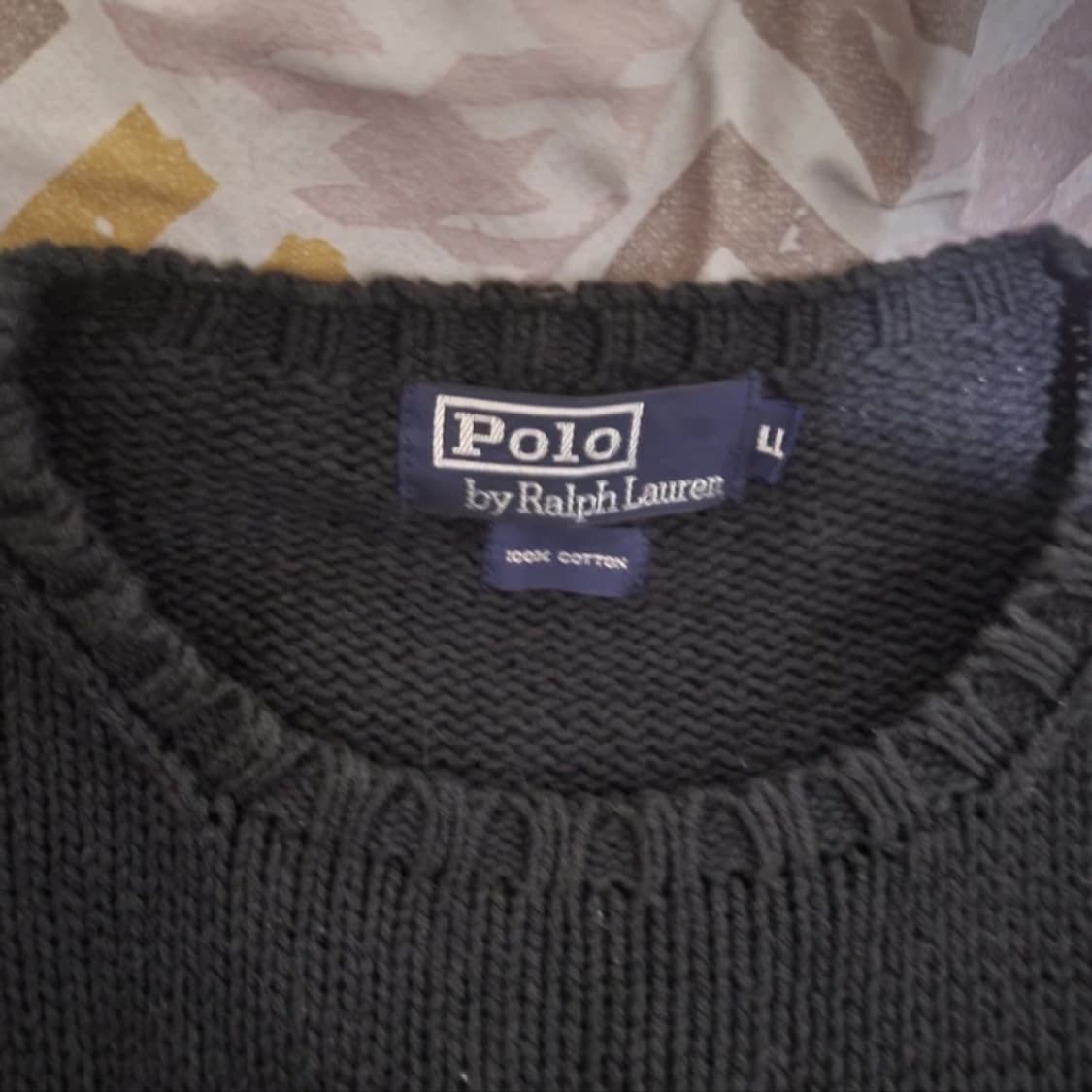 폴로 랄프로렌 블랙 브이넥 니트 상품이미지3