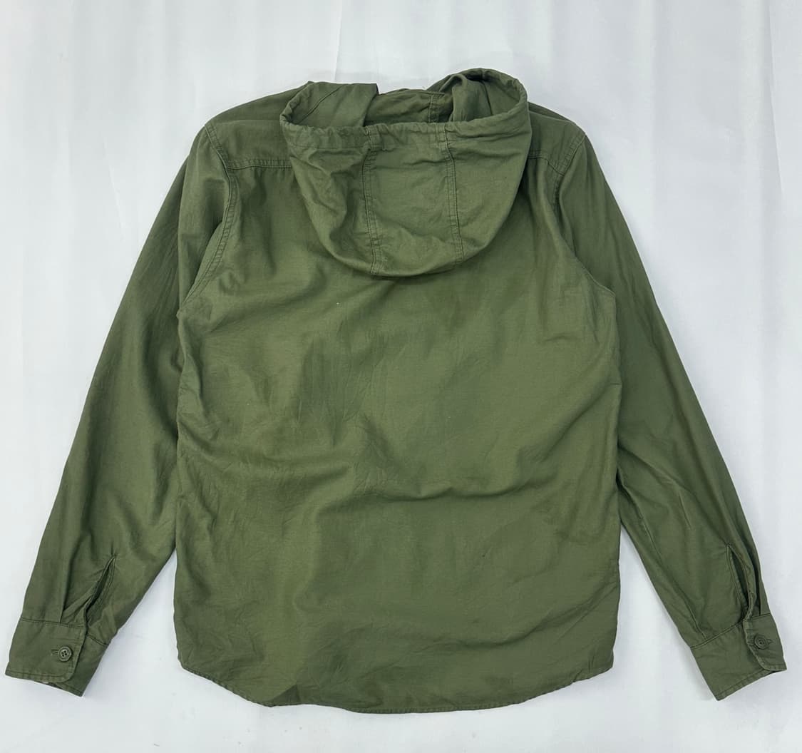 올리브 카키 아메카지 후드 셔츠 그런지 에스닉 보헤미안 밀리터리 펑크 상품이미지4