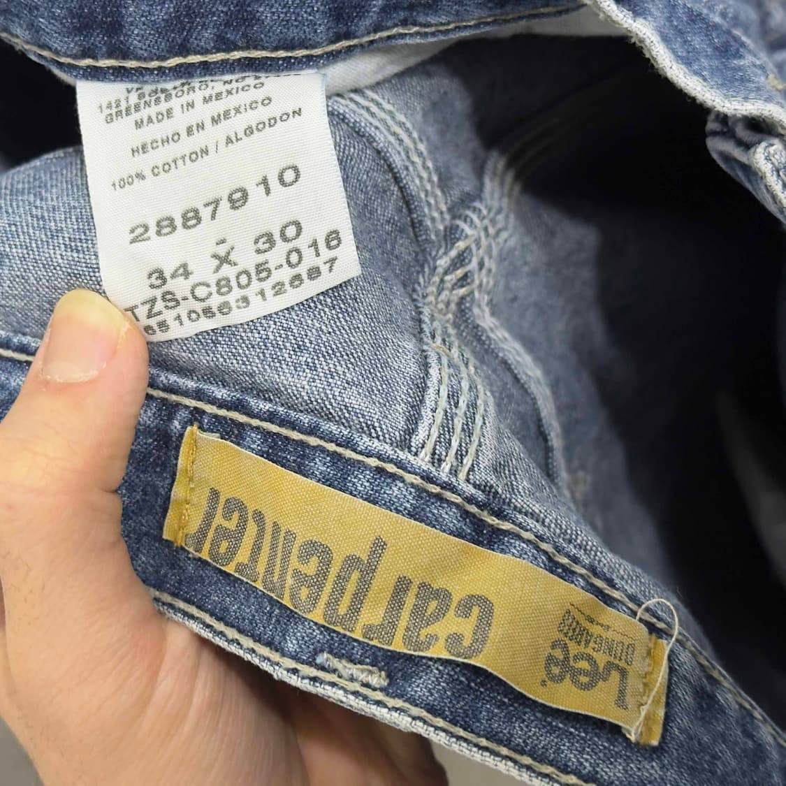 Lee 리 덩가리 카펜터 데님팬츠 34X30 상품이미지4