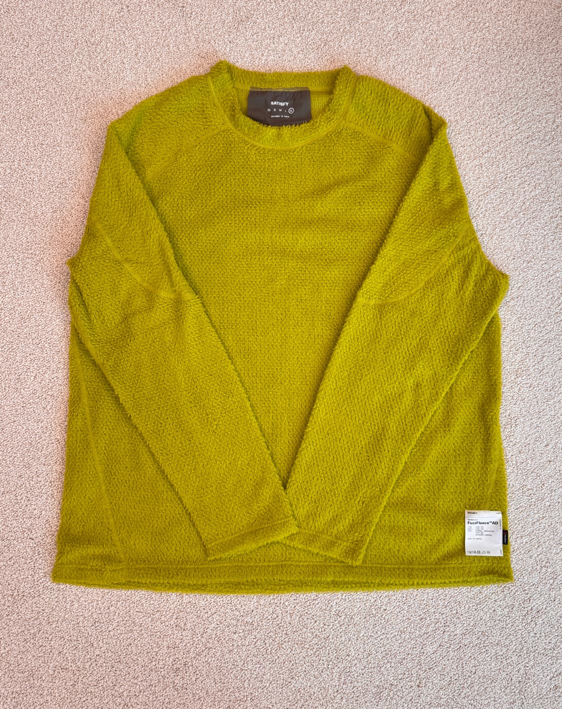 Satisfy 퍼즈 플리스 롱 티셔츠 그린 XL 상품이미지6