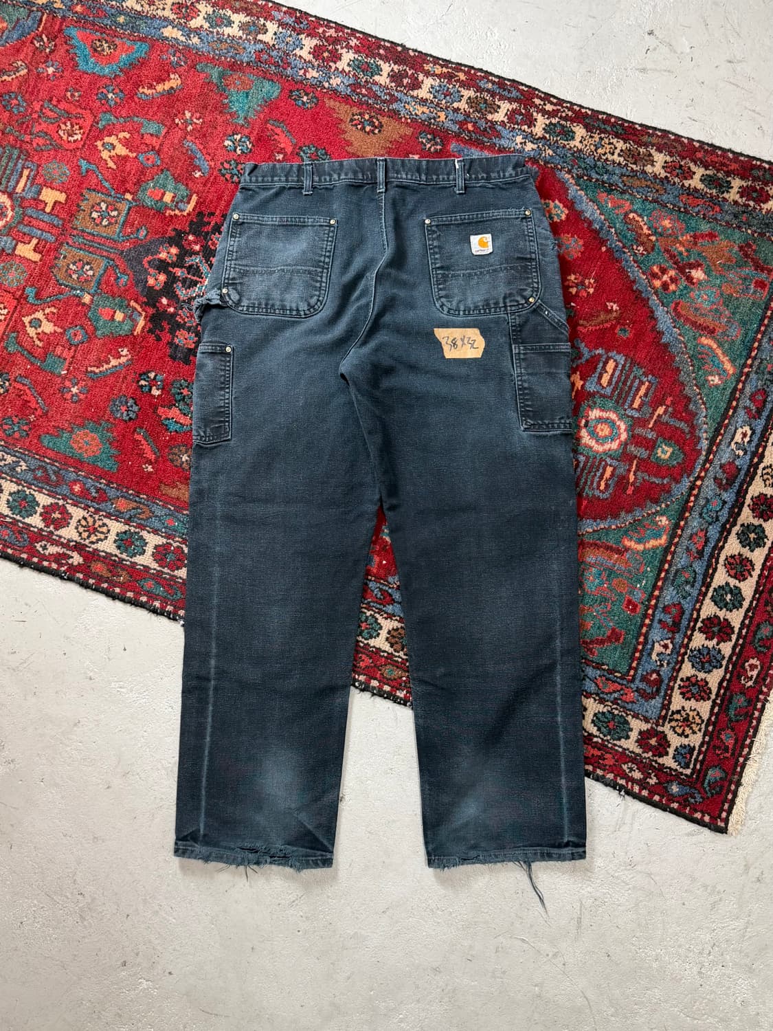 OG USA Made 칼하트 B01 더블니 블랙 칼하트 썩블니 카펜터 상품이미지4