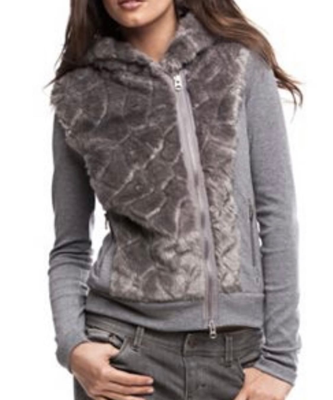 ARMANI EXCHANGE 아르마니 퍼 후드집업 y2k 상품이미지6