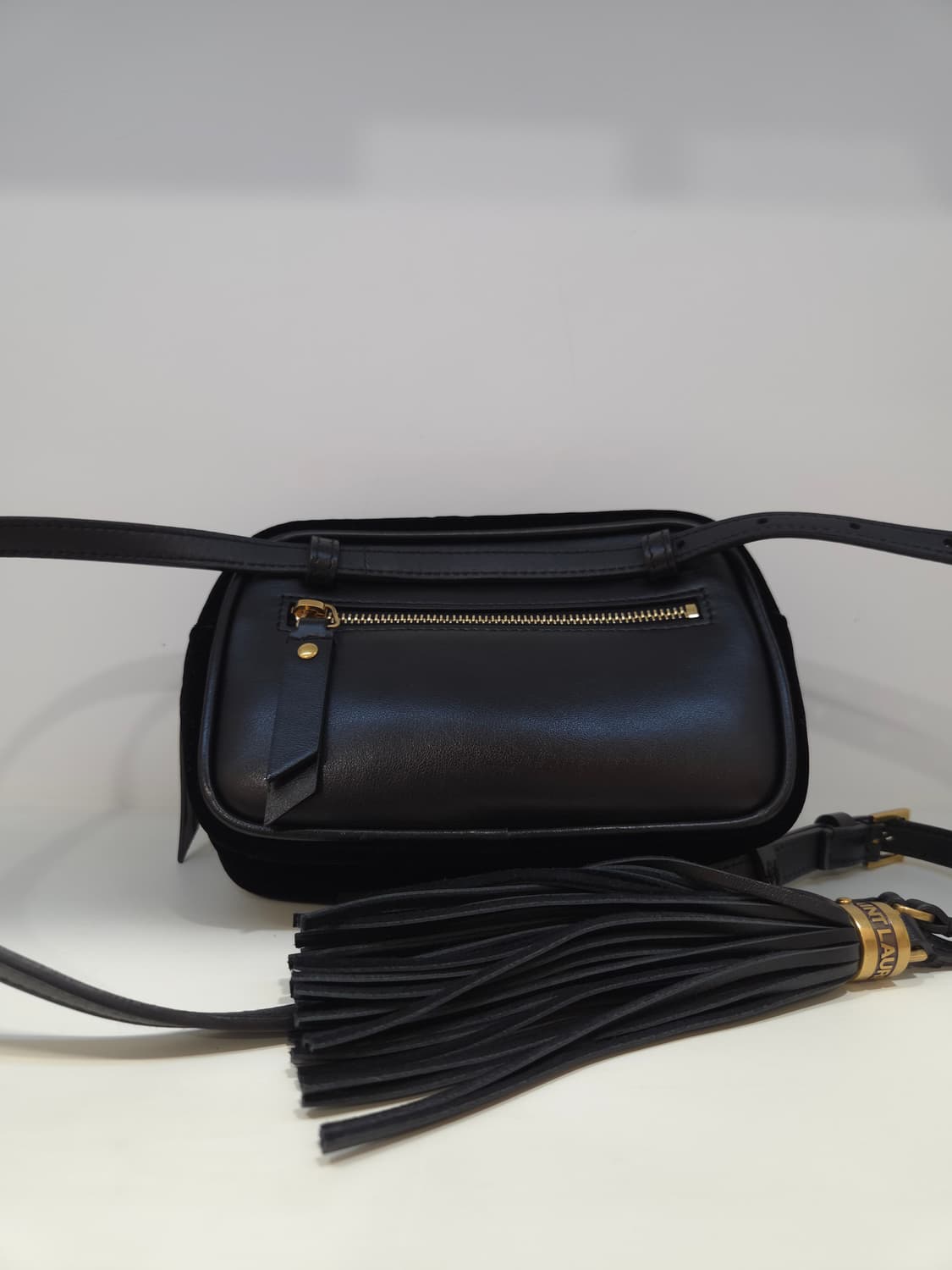 생로랑 벨벳 크로스 벨트백 (수수료X) 상품이미지5