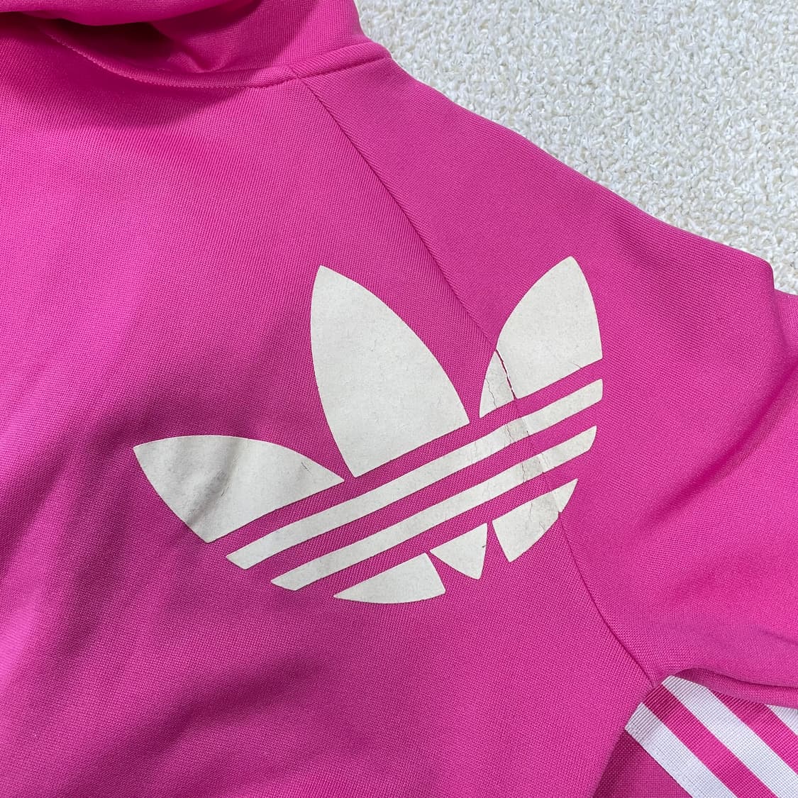 아디다스 후드 플락 트랙 집업 핑크 상품이미지4