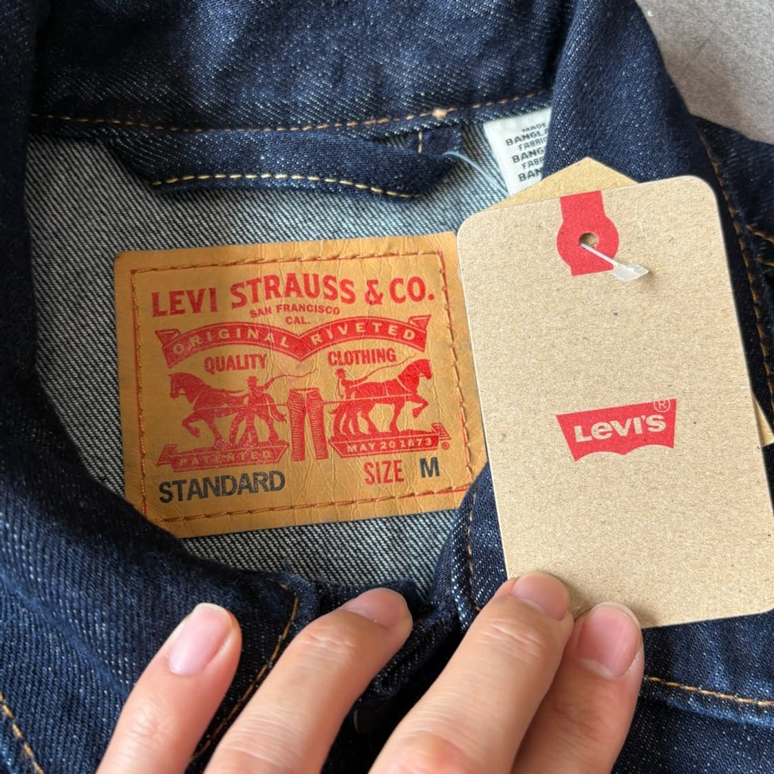 리바이스 정품 타입3 인디고 데님 자켓 상품이미지6