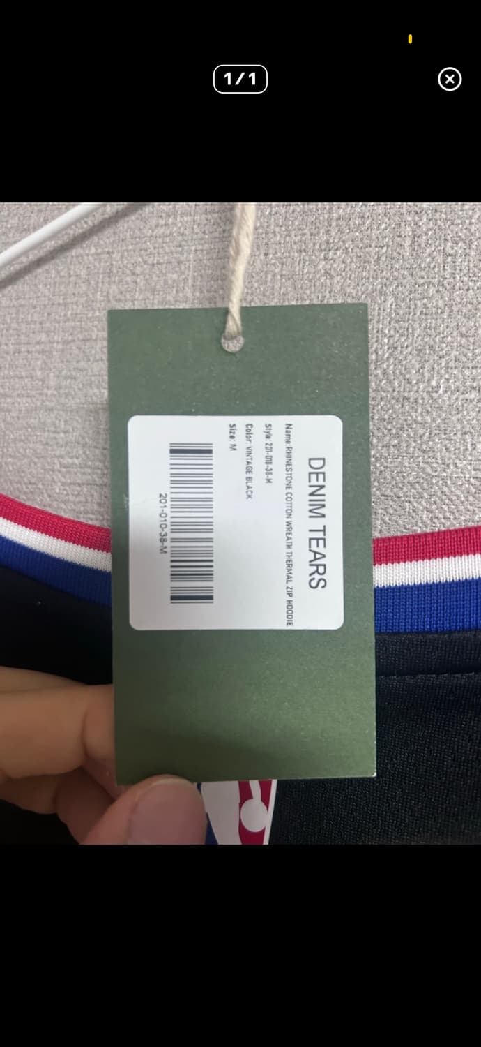 데님티어스 라인스톤 후드집업 m사이즈 상품이미지4