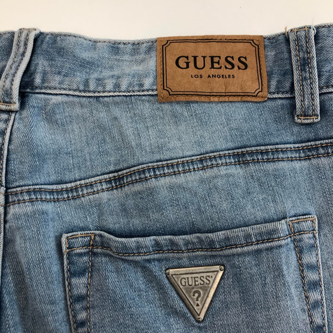 게스 은장 프리미엄 연청 데님진 30 인치 상품이미지4