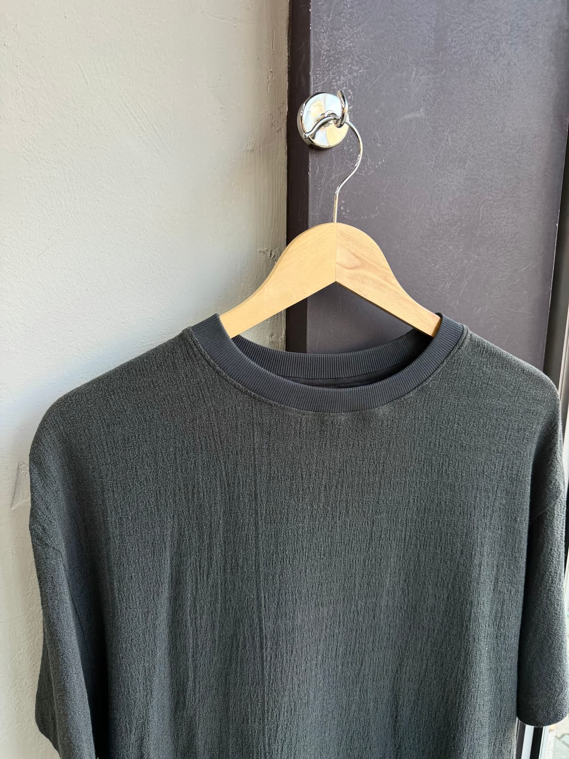 100~105/ 타임옴므 23SS 시어서커 라운드 반팔 상품이미지4