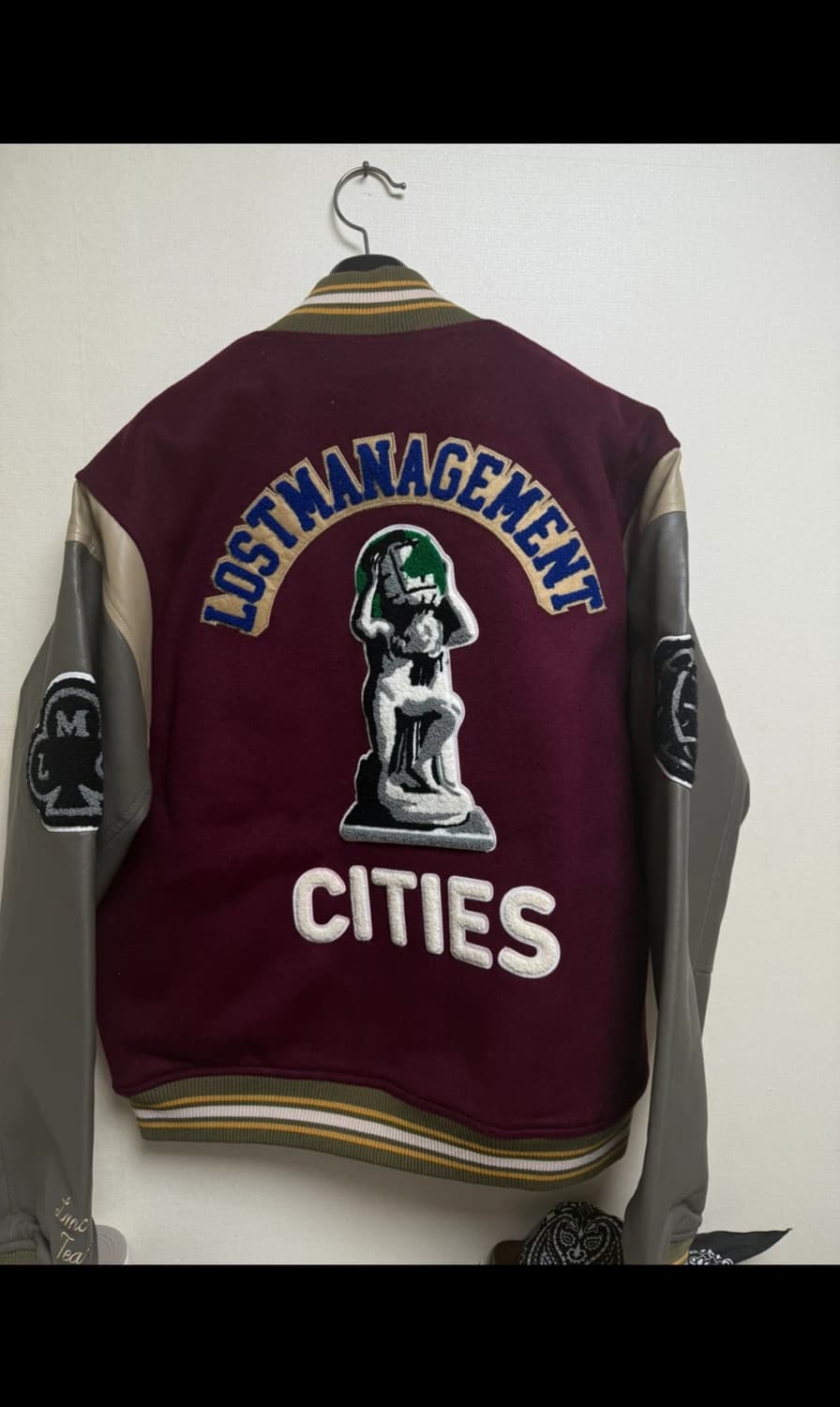 LMC 팀 울 바시티 자켓 버건디 상품이미지2